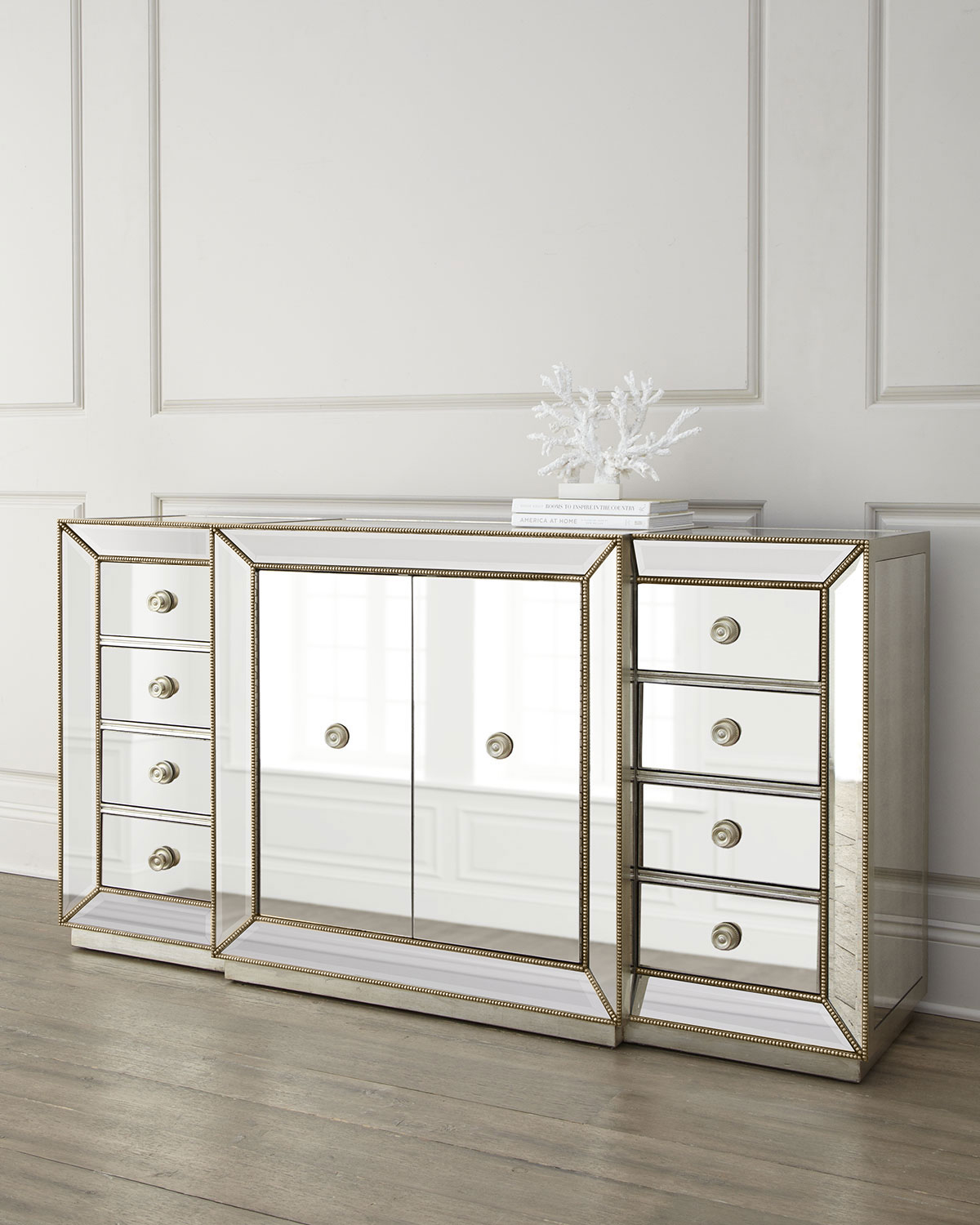 Mirror Buffet Sideboard Furniture Hallway Console Chest Dressing